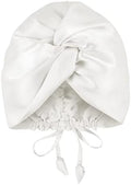 OLESILK Silk Hair Bonnet for Sleeping Women, 100% Mulberry Silk, Anti-Frizz by OLESILK