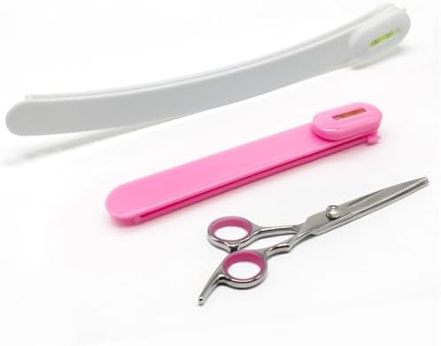 Professional Hair Cutting Scissors Kit for Women & Kids - 3-Piece Hair Cutting Tools, Stylist Barber Scissors for Bangs, Layers, Split Ends - Home Haircut Kit (Pink) by TagRecove