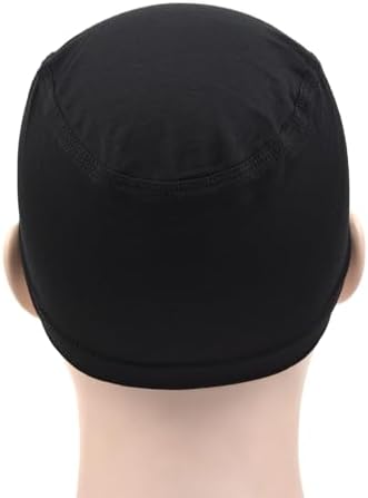 2 Pcs Wig Caps Bamboo Fiber Wig Cap Elastic Breathable Wigs Grip Cap Wig Liner Cap (Black) - Image 5