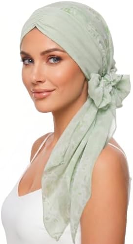 Ababalaya Satin Lined Head Wrap Chemo Headwear for Women by Ababalaya
