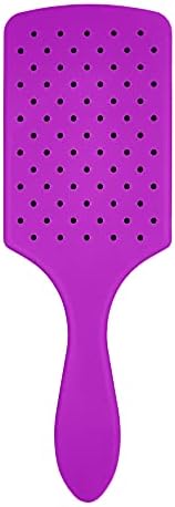 Wet Brush Paddle Detangler Hair Brush, Purple, Ultra-Soft IntelliFlex Bristles with AquaVent Design, Great For Treatment & Mask Application, Women, Men, Wet, Dry and Damaged Hair - Image 2