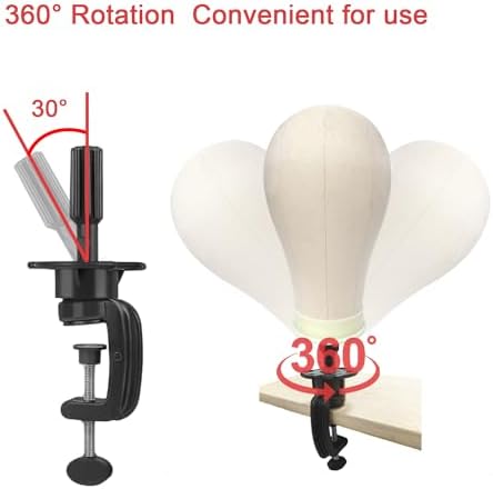 3PCS Wig Mannequin Head Stand,Wig Head Stand Clamp,Mannequin Head Holder - Image 3