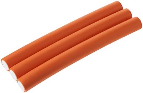 Diane Jumbo Twist-Flex Rod, Orange, 3 count 1 Inch by Diane