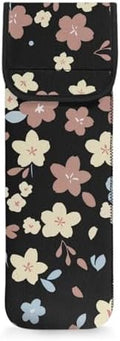 Women's Heat Resistant Neoprene Curling Iron Holder Flat Iron Curling Wand Travel Storage Cover Case Bag Pouch -Water-Resistant Cartoon Cherry Blossom by Unknown
