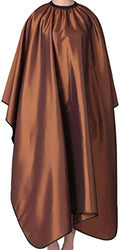 Barber Hair Cutting Cape with Adjustable Neckline 55" x 63" Brown by Iusmnur