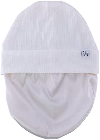 Jersey Beanie Hat for Newborn Baby Boys Girls Silky Satin Lined Hats Bonnet Toddler Infant Little Kids Beanies Caps - Image 4