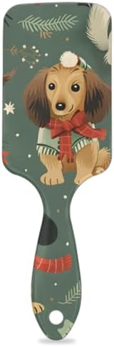 Hair Curler Brush Dog Christmas Candy Detangling Hair Brush for All Hair Types,Hair Straightener Brush Wet and Dry Hair for Adults and Hair Brush for Women by Unknown