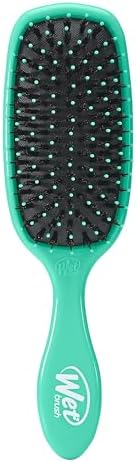 Wet Brush Shine Enhancer, Aqua, Natural Boar Bristles with Ultra-Soft IntelliFlex Technology, Leaves Hair Shiny and Smooth, Detangling Brush for All Hair Types, For Women, Men, Wet & Dry Styling by WetBrush