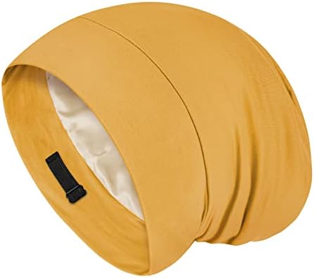 Fittia Satin Lined Sleep Bonnet, Adjustable Non-Slip Cap For Locs, Medium by FITTIA