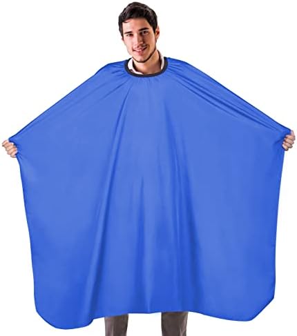 YELEGAIProfessional Salon Hair Cutting Cape,56x63 inches Large Hairdresser Cape for Haircut,Coloring,Makeup,Styling and More,(Blue) by YELEGAI