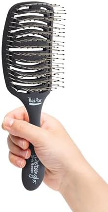 Olivia Garden iDetangle Brush for Wet and Dry Hair - Detangler Brush for Women and Men - Adjusts Tension by Hair Type - For Curly, Wavy or Straight - Flexible Vented Head - Image 2