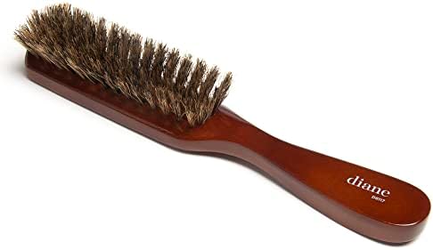 Diane Premium 100% Boar Bristle Styling Brush for Men and Barbers – Medium Bristles for Thick Coarse Hair – Use for Detangling, Smoothing, Wave Styles, Soft on Scalp, Restore Shine and Texture by Diane