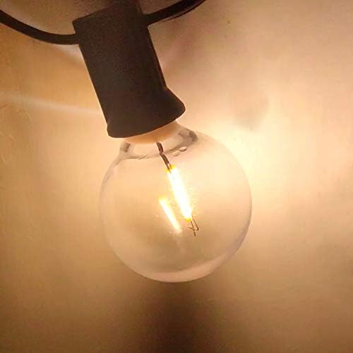 Meconard 25 Pack G40 LED Outdoor String Light Replacement Bulbs, Warm White - Image 5