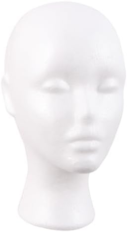MapofBeauty Wig Display Styling Hat Storage Lightweight DIY Wig Head, White by MapofBeauty