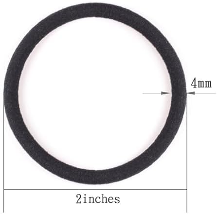 120PCS Thick Hair Elastics for Women Girls, No Damage Seamless Hair Ties, High Elastic Ponytail Holders for Thick, Curly, Long Hair - Neutral Colors (4mm) - Image 2