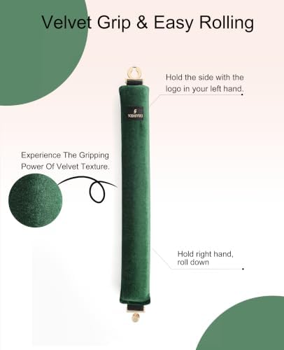 YOSHUYUKI Classic Heatless Curls Overnight Rods No Heat Hair Curlers Curling Iron Jumbo Flexi Rods Large Foam Hair Rollers for Long Hair to Sleep in with Satin Scarf Styling Tools Green - Image 5