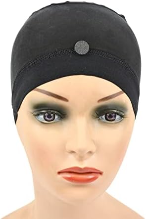 YANTAISIYU 1 Piece Wig Cap Black Dome Cap with Silicone Non-slip Wig Cap Elastic Wig Caps for Making Wig - Image 2