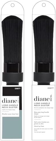 Diane Neck Duster Brush for Hair Cutting, Removes Loose Hair from Neckline and Ears, Barber Supplies and Salon Accessories, Soft Nylon Bristles, Stand Up Base, 8.5" - Image 5