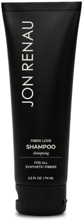 Jon Renau Synthetic Wig Shampoo for Gentle Cleaning, Sulfate Free, 2.5 oz, clear by JonRenau