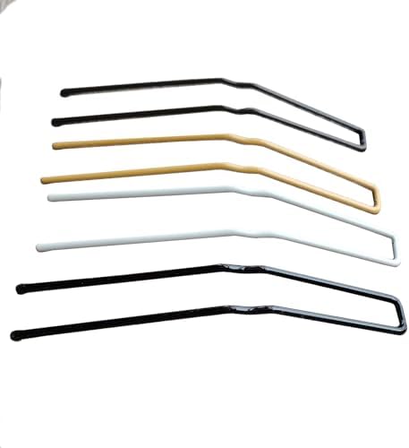 U Shaped Hair Pins for Buns, Bobby Pins for Women, Strong Thick Ballet Bun Hair Pins, Spring Steel Hair Styling Pins for Long Thick Hair, Dance, Updos and Bridal Hair, 12 Count 2.5 inch, Silver by ROCST