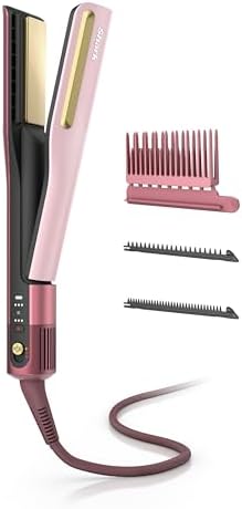 Shark SilkiPro Air Straightener & Blow Dryer, Flat Iron, Rose, HT400PK by Shark