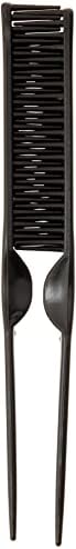 CocoBlack Naturals 3 Row Styling Comb For Detangling, Defining And Separating Curls (Black) - Image 2