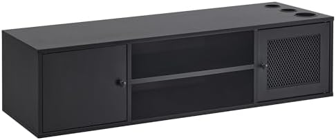 Wall Mount Salon Station for Hair Stylist Barber Stations 2501 (Black) by BarberPub