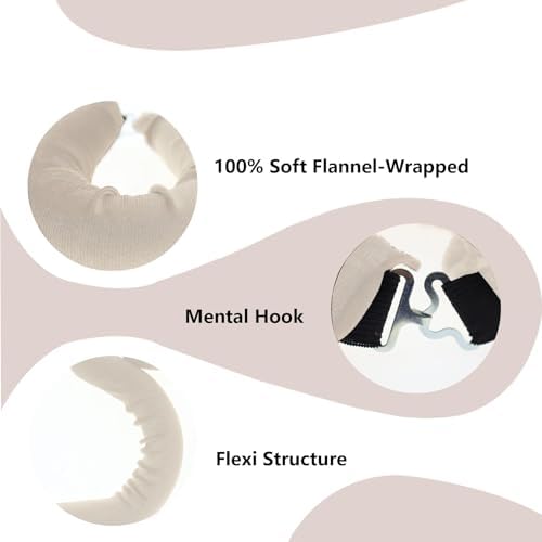 Overnight Hair Curlers Heatless Curls,SXWFYZ No Heat & Damage Velvet Curling Rods Hair Rollers for Long Short Hair Care Styling Tools(Champagne 3PCS W/Silk Scarf) - Image 3