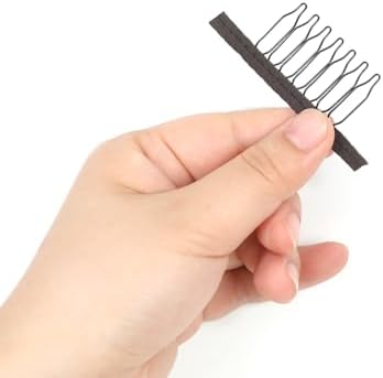 20 Pieces Wig Combs, 7-Teeth Wig Clips to Secure Wig (Brown) - Image 5