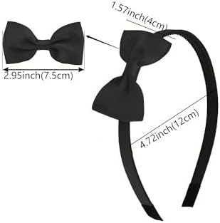 XIMA 20 Pcs Girls Bow Headbands, Grosgrain Ribbon Hairbands with Non-Slip - Image 5