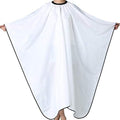 Barber Hair Cutting Cape with Adjustable Neckline 55" x 63" White by Iusmnur