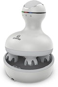 COMFIER Electric Scalp Head Massager with 4 Soft Silicone Massage Heads, Portable Hair Massager for Hair Growth, Relieve Stress, Head Scratcher for Deep Relaxation, Dog Cat Massager, Gray by COMFIER