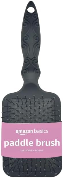 Amazon Basics Paddle Brush for Hair, Gentle Detangling, Wet or Dry Hair, Tangle-Free with Flexible Bristles - Image 4