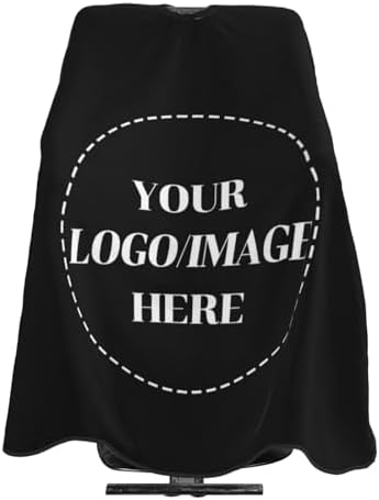 55x66in Black Custom Barber Cape, Personalized Designer Barber Cape for Salon, Gifts for Birthday Christmas by ByxhucUSA