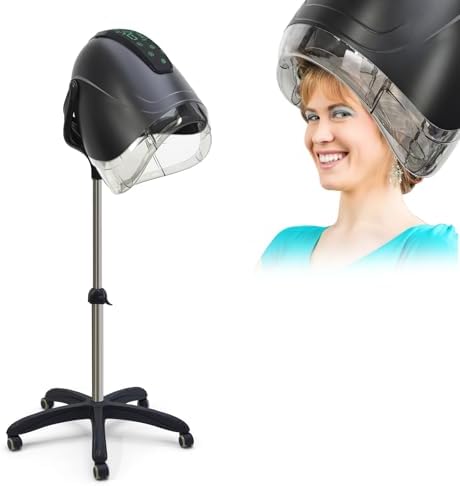 Elitzia 1000W Hooded Hair Dryer 7-Color Hair Drying Machine for Salon Home by ElitziaCare