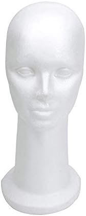 BHD BEAUTY 15" Styrofoam Foam Mannequin Manikin Display Head Wig Hat Stand White Foams Sale by bhdbeauty