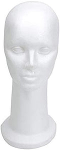 BHD BEAUTY 15" Styrofoam Foam Mannequin Manikin Display Head Wig Hat Stand White Foams Sale by bhdbeauty