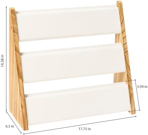 Necklace Holder, 3 Tier Necklace Organizer Stand with White Velvet, Wood Necklace Display Stands for Selling, Jewelry Display Stand for 72 Necklaces Bracelets (2 pack) - Image 6