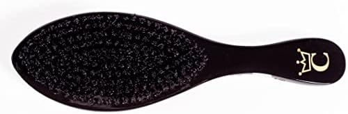 Original Curved 360 Wave Brush, HARD Flex Bristle, BLACK Hairbrush - Image 4