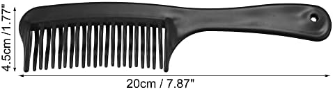 VOCOSTE Double Row Detangling Comb for Curly Hair, Black - Image 3
