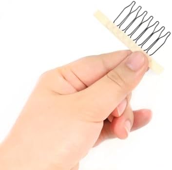 20 Pieces Wig Combs Wig Clips Wig Combs to Secure Wig 7-teeth Wig Accessories Tools For Making Wig Caps Wig Comb (Beige,20 Pcs)) - Image 5