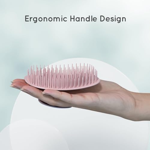 ecoed Scalp Massager Shampoo Brush,Scalp Scrubber & Exfoliator（Pink） - Image 2