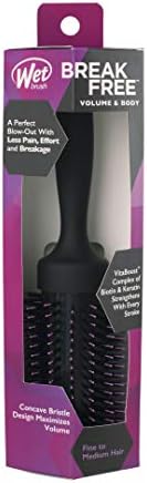 Wet Brush Volumizing Round Brush for Fine to Medium Hair - Salon Blow-Out, Less Pain & Breakage, Lightweight Boar Bristle Detangles & Removes Knots - Image 5