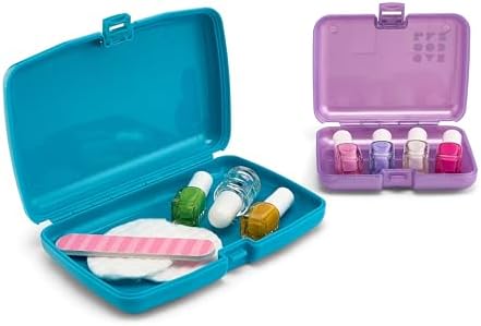 Caboodles Care Pack + Lil Bit Set, Purple and Dark Teal, Travel Organizers for Makeup Snap-Tight Latch for Mess-Free Travel, Compact Size - Image 3