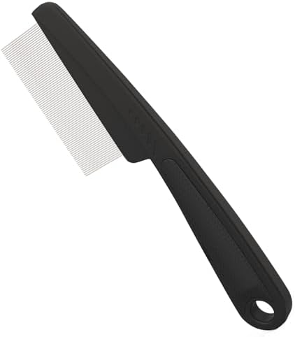 Dandruff Comb Removal 0.5mm Metal Fine Tooth Scalp Detox Hair Care Tool 1PC by EHBELIF