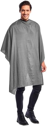 Betty Dain Crinkle Nylon Hair Cutting Cape, 54" x 60", Silver by BettyDain