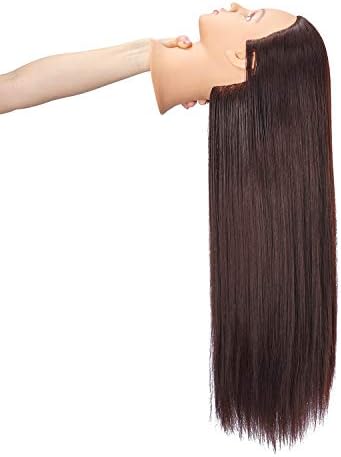 Hairingrid 26"-28" Mannequin Head Synthetic Fiber Hair Training Manikin - Image 5