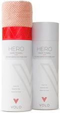 VOLO Super Hero XL Hair Towel | Super Absorbent Quick Dry Nanoweave | Reduces Dry Time by 50% | Large Wrap for All Hair Types (Super Hero Cloud Pink - Tube) by VOLO