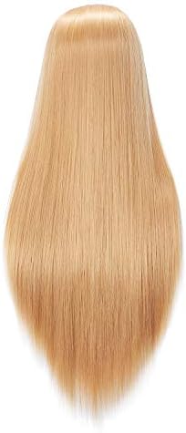 Hairingrid 26"-28" Mannequin Head Synthetic Fiber Hair Training Manikin - Image 6