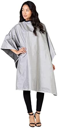 Betty Dain Reversi Reversible Coloring Cape, 50" x 60", Silver/Black by BettyDain